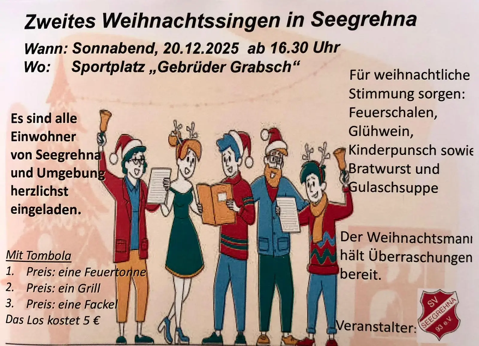 Alle Jahre wieder – Weihnachtssingen mit dem SVS93
